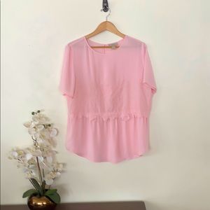 🌸LOFT Elegant Blouse Size L floral mid layer! 🌸